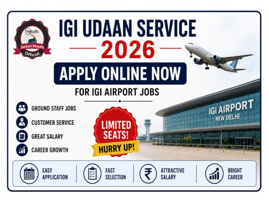 IGI Udaan Service 2026 Apply Online